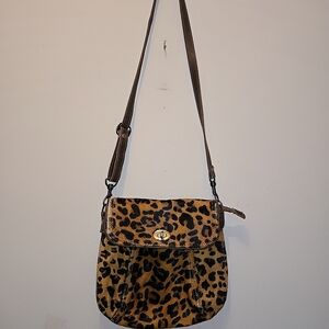 Leopard Print Crossbody Bag